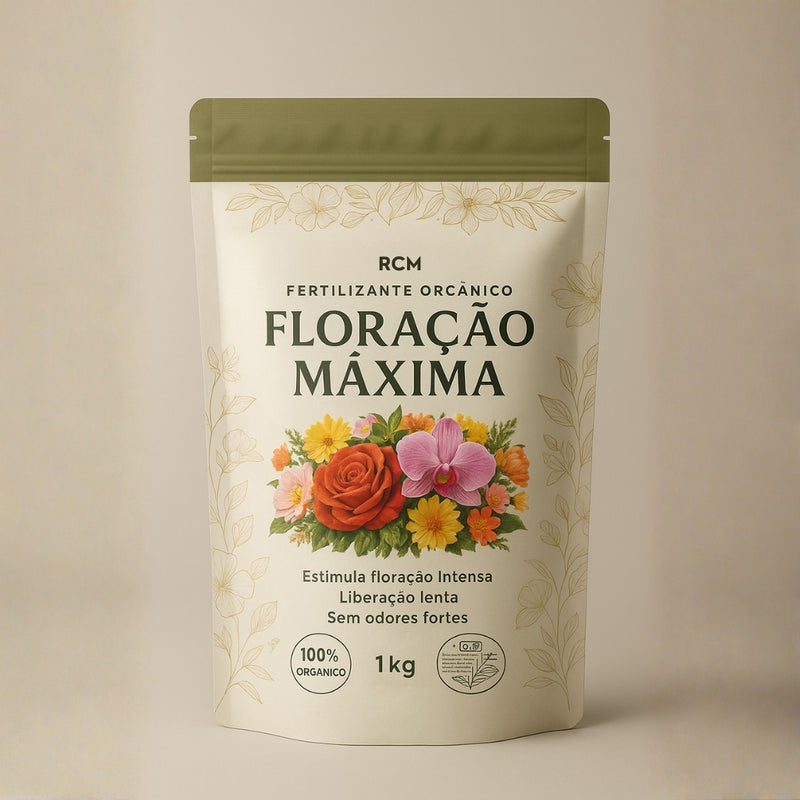 Fertilizante orgânico para floração intensa e duradoura