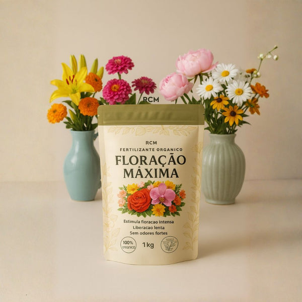 Fertilizante orgânico para floração intensa e duradoura