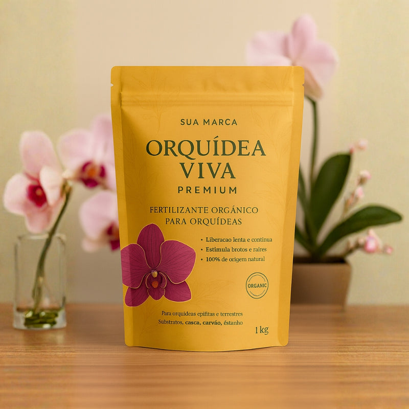 Orquídea Viva Premium - Fertilizante orgânico - Yellow